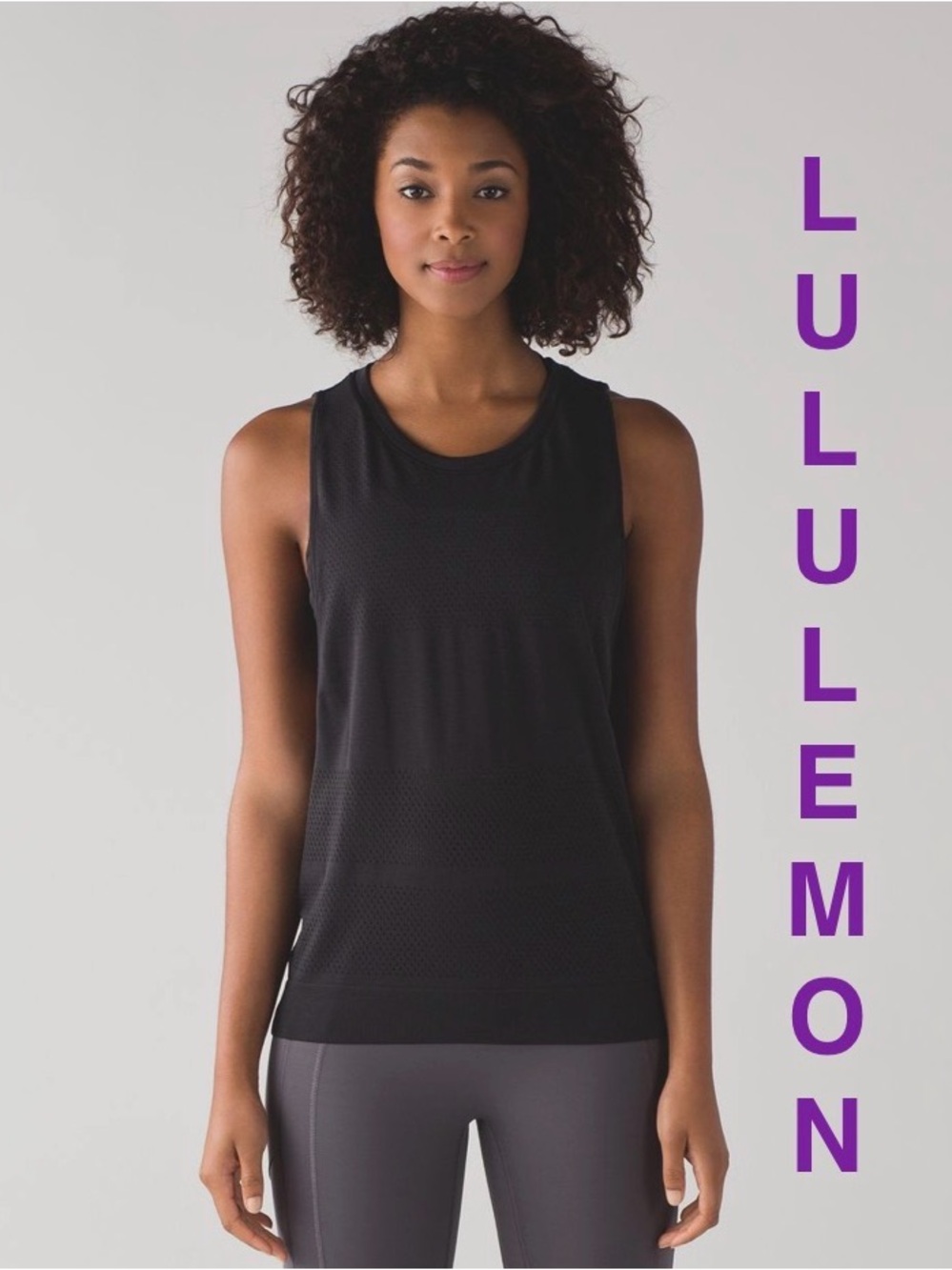 Lululemon Breeze By Muscle Tank
Black / Black